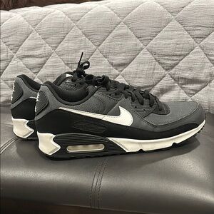 Nike Black and White Air Max 90 Sneakers